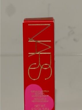 NARS Satin Lipstick — Bright Red with Pink Accent